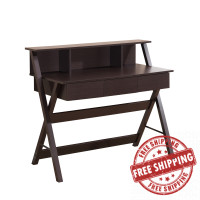 Techni Mobili RTA-8400-WN Writing Desk with Storage, Wenge